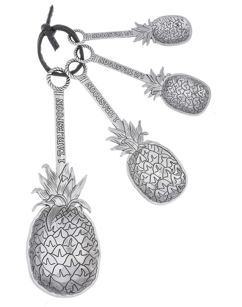 Measuring Spoons w/o Color - Pineapples (4 pc. set)